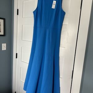 Elegant Blue Sleeveless Dress